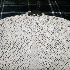 White button up blouse